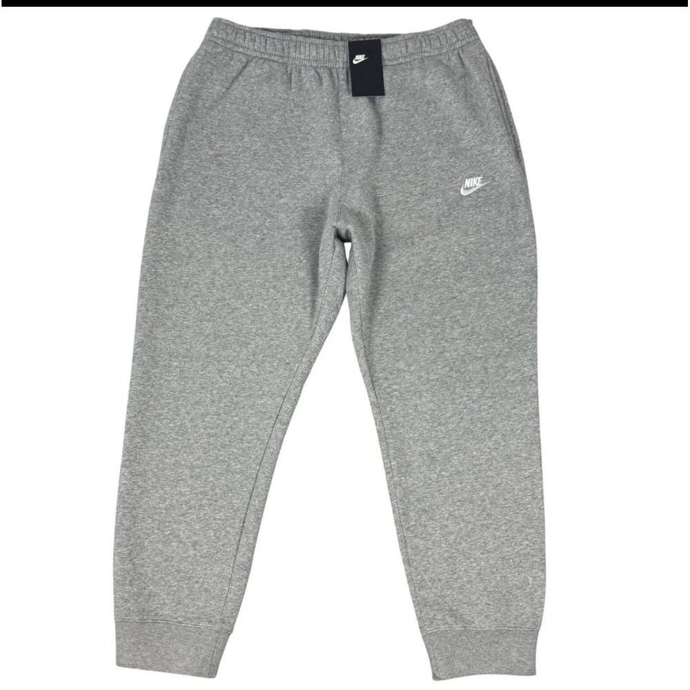 Nike Sportswear Club Fleece Mens Joggers BVC2671-063 Grey Size XXL NEW - Picture 2 of 2